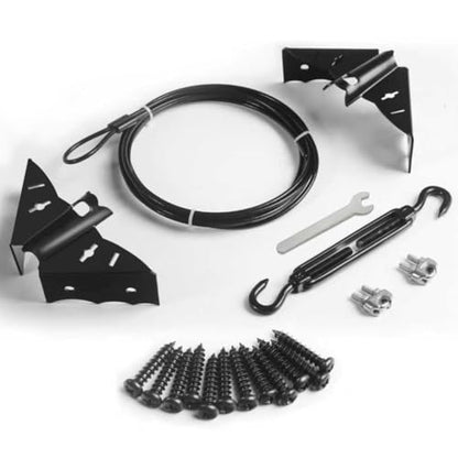 Heavy Duty Anti Sag Gate Kit for Wooden Fence,Door Support Cable Kit.Unique Designed Bat-Shaped Door Hardware,Wood Door Repair Kit for Outdoor, Gate Frame Kit