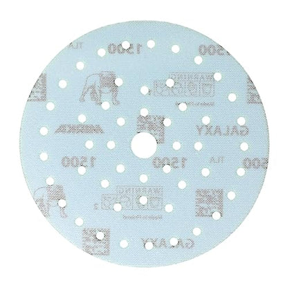 Mirka Galaxy Multifit 6 Inch Ceramic Discs, 1500 Grit, Hook & Loop, 50 Pack - size: Grit 1500