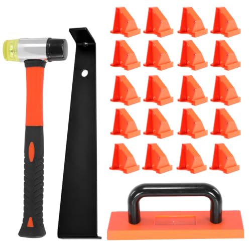 23Pcs Wood Flooring Installation Tool Kit with Ergonomic Handle Laminate