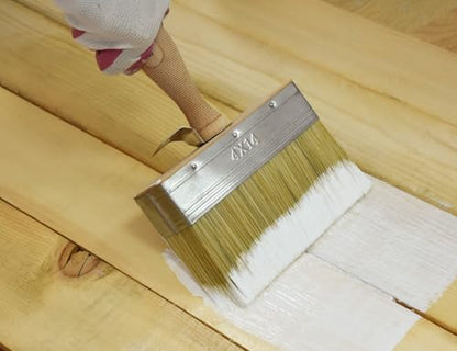 ROLLINGDOG 5.5" Deck Stain Brush with Heavy Duty Brush Comb