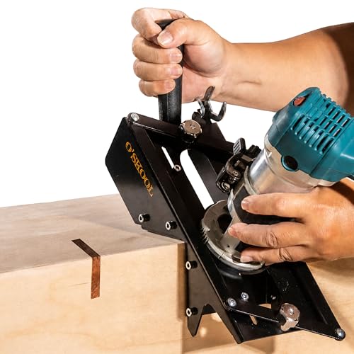 O'SKOOL Self-Centering Steel Spline Jig for Trim Routers