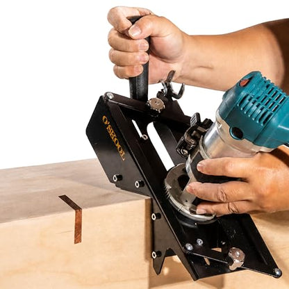 O'SKOOL Self-Centering Steel Spline Jig for Trim Routers