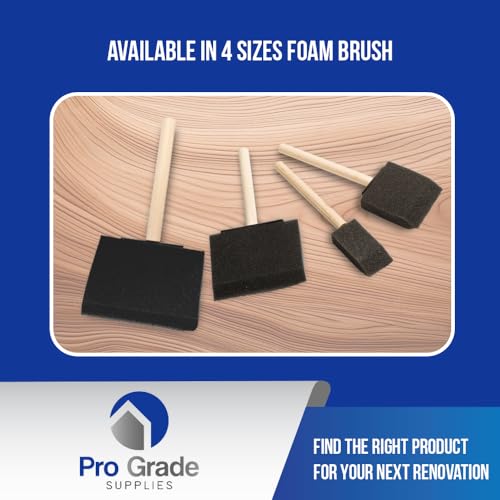 Pro Grade Foam Brushes, 3 Inch Poly Foam Brush Set for Paint, 36 Pc - size: 3" 36 Ea