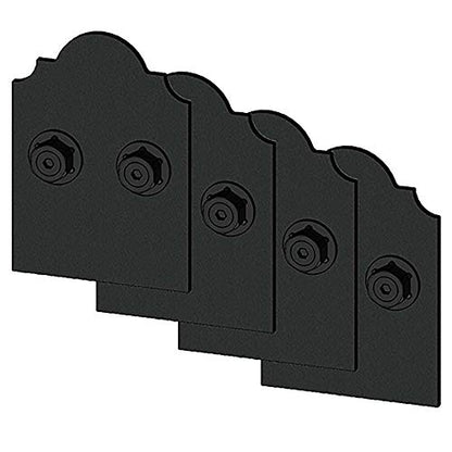 OZCO Laredo Sunset Faux Post Base Kit, 6in x 6in, 1 Pack, Black