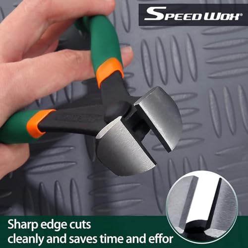 SPEEDWOX 6 Inch End Cutting Pliers Nail Puller End Snips Wire Cutter - size: 6"
