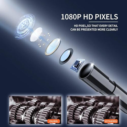 Daxiongmao Endoscope Camera with Light, 1080P HD Borescope - size: 50.0FT