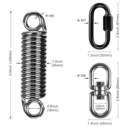 SELEWARE Boxing Punching Bag Hanger, Heavy Bag Bracket - color: Heavy Bag Spring with Close Swivel