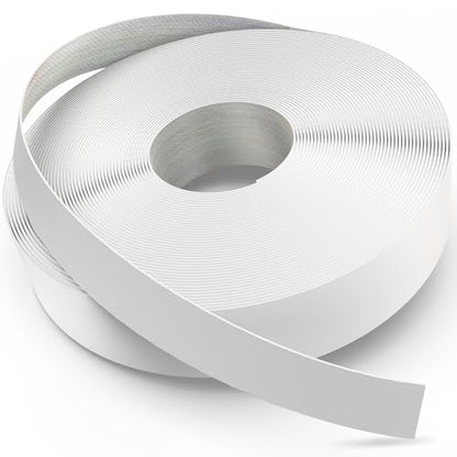 Yanye White Edge Banding, 1/2 inch x 100ft roll of Wood Veneer Melamine Edge Banding Preglued, Tape for Cabinet Repair Furniture - color: White, size: 1/2"x 100ft