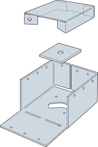 Simpson Strong-Tie ABW66Z ABW ZMAX Galvanized Adjustable Standoff Post Base for 6x6 - size: 1 Each