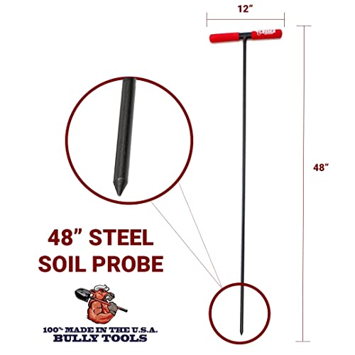 Bully Tools Steel Soil Probe with T-Style Handle, 0.5" Steel Diameter