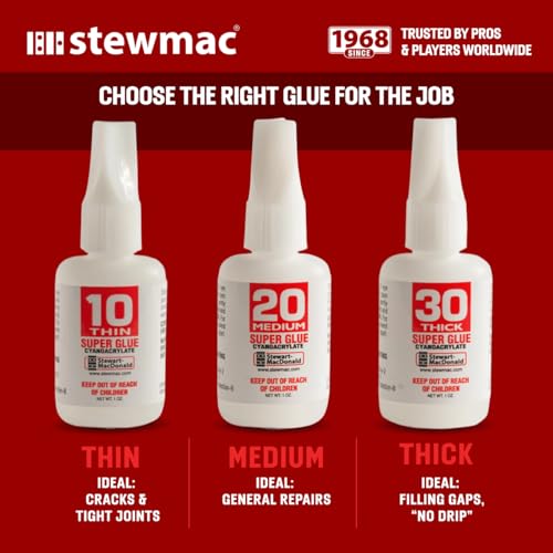 StewMac Super Glue No. 10 Thin, 1 oz - Guitar Glue - size: No. 10 Thin