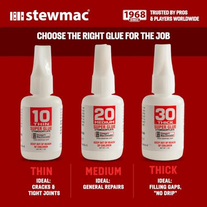 StewMac Super Glue No. 10 Thin, 1 oz - Guitar Glue - size: No. 10 Thin