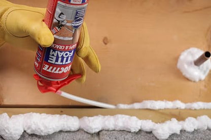 Loctite Tite Foam Gaps & Cracks Spray Foam Sealant, 12 fl oz Can, 1 Pack - Polyurethane Expanding Insulation - size: 1 Pack