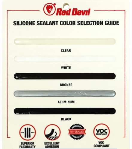 Red Devil 08165I RD PRO Industrial Grade RTV 100% Silicone Sealant - color: Aluminum, size: 12 Pack