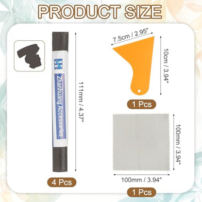 uxcell 4Pcs Wood Filler Sticks,Wood Repair Kit,Light Iron Gray - color: Light Iron Gray