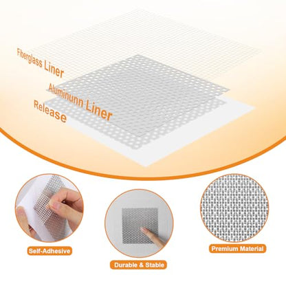 Romeda Drywall Patch Kit 11 Pack, 4/6/8 Inch Wall Patch with Extended Self Adhesive Mesh, Dry Wall Patch with Scraper and Sandpaper for Hole Repair