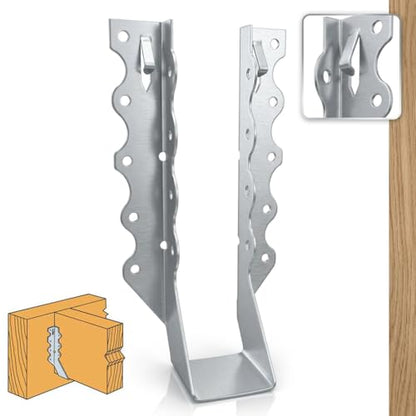 50 Pack 2x8 Joist Hangers, 18 Gauge Galvanized Face Mount - size: 2" x 8"
