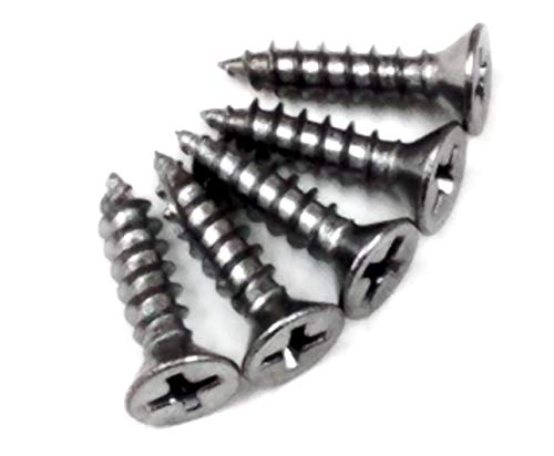 Hinge Outlet Wood Screws, Heavy-Duty Screws for Doors, Cabinets, Furniture & DIY Projects (Satin Chrome, 9 x 3/4 Inch, 24 Pack) - color: SATIN CHROME