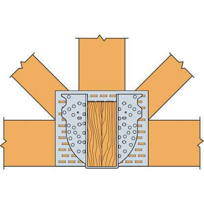 Simpson Strong-Tie HGUS414 HGUS Galvanized Face-Mount Joist Hanger for 4x14