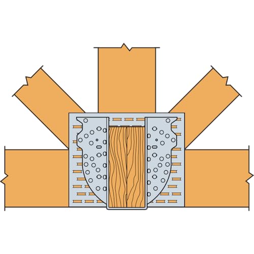 Simpson Strong-Tie HGUS412 HGUS Heavy Girder Hanger - for 4x12 Beam, 12-Gauge Zinc-Galvanized Steel Construction, Face-Mount Joist Hanger with Double-Shear Nailing
