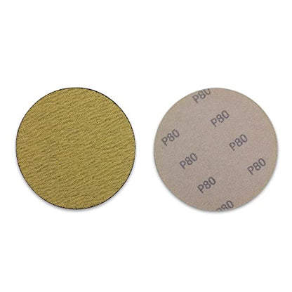 BHA 5" No Hole Hook & Loop Sanding Discs for DA Sander, 100 Grit - 100 Pack