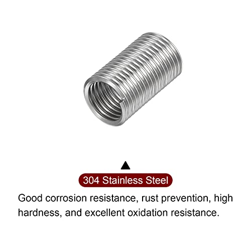 HARFINGTON 10pcs Wire Thread Inserts M12 x 1.75 3D 304 Stainless Steel - size: M12 x 1.75