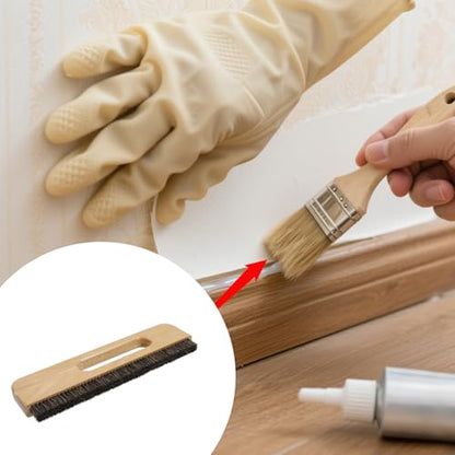 KUMGROT Wallpaper Smoothing Brush, 3-Rows Wallpaper Paste Hair - style: W04