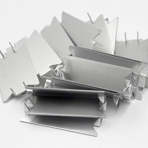 ISPINNER 50pcs Nail Plates for Wood Studs, 1.5 x 2.75 Inch Nail Plate with Sharp Pointed Prongs, Anti-Nail Protection Plate Shield 1-1/2" x 2-3/4"