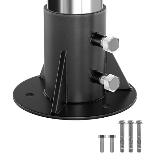 2-3/8" Chain Link Fence Post Base Brackets, 1 Pack, Heavy Duty - size: 2 3/8-Inch (1-Pack)