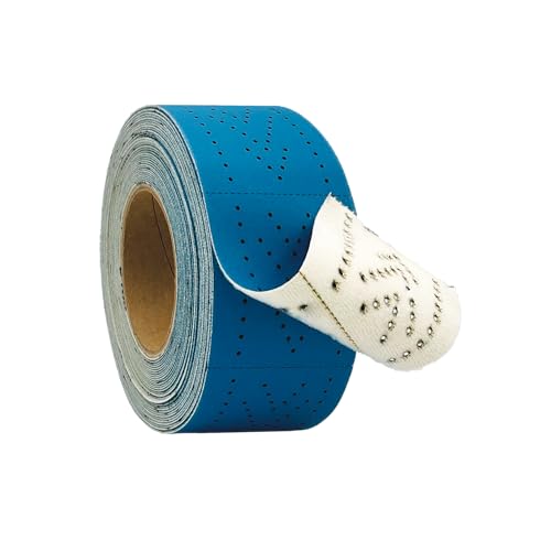 High Ground Ceramic Sanding Roll with Holes, Blue, 2.75 inch x 13 Yards, Hook and Loop, Perforated (320 Grit) - style: 320 Grit