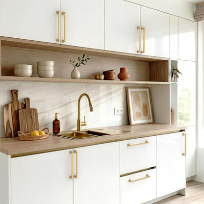 10 Pack 7.5 Inch Champagne Bronze Cabinet Pulls, Kitchen Hardware - color: Champagne Bronze, size: 7.5" Hole Center