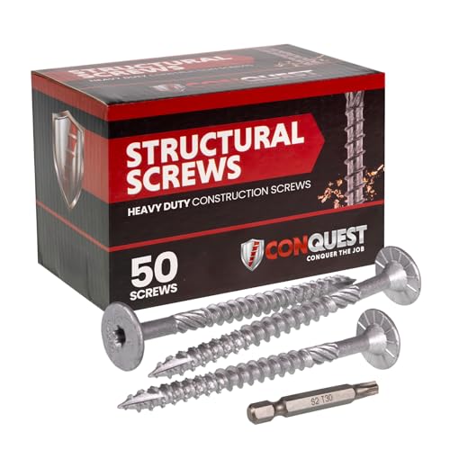 Conquest Structural Wood Screws 0.275" x 3" - size: 0.275" x 3"