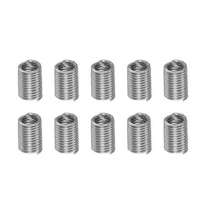 HARFINGTON 10pcs Wire Thread Inserts M2.5 x 0.5 3D 304 Stainless Steel Helical Coiled Wire Threaded Sleeve - size: M2.5 x 0.5