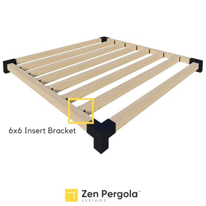 6x6 Pergola Rafter Bracket / Privacy Wall Bracket for DIY Wood Pergolas