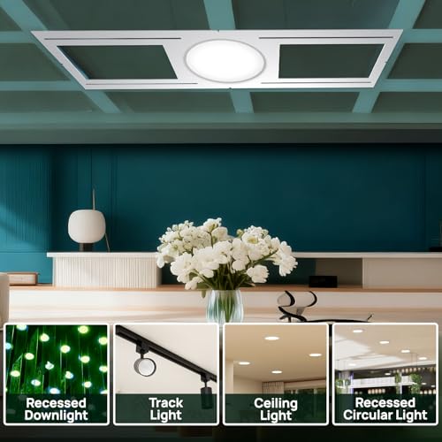 Sidasu 48 Pack New Construction Mounting Plate for 3, 4, 6" Recessed Lights - size: 48 Pack