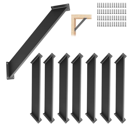 8 Pcs 45 Degree Angle Support Brackets for Pergola - size: 7x4 - 8 Pcs