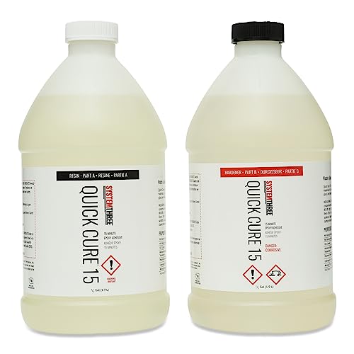 System Three Quick Cure 15 Epoxy Adhesive, 1 Gallon Kit - size: 1 Gallon