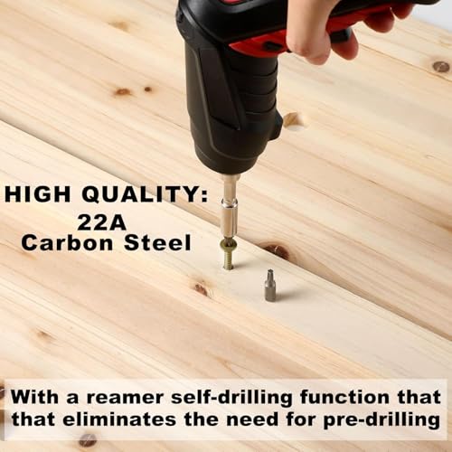 Yaocom #10-16 x 1-1/4" Wood to Metal Self Drilling Screws, 11 lb, 1575 Pcs - size: 11 lb