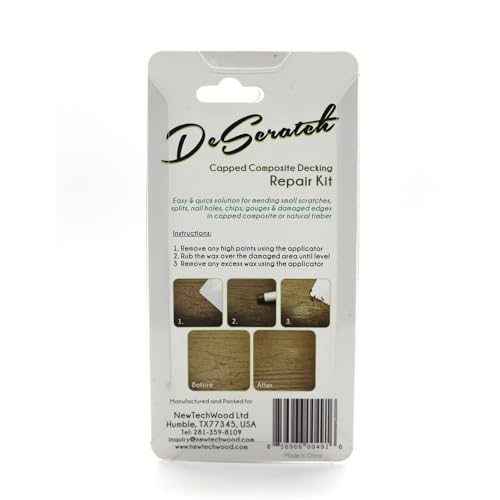 DeScratch Composite Decking Repair Kit in Peruvian Teak - color: Peruvian Teak