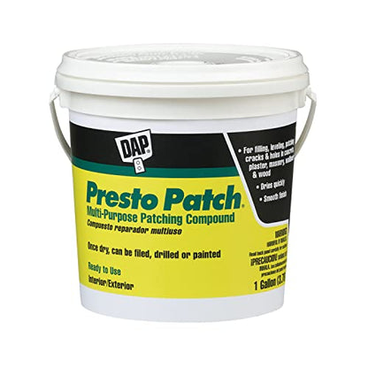 DAP Presto Patch Ready-Mixed Multi-Purpose Patching Compound, White, 1 Gal (7079858555)