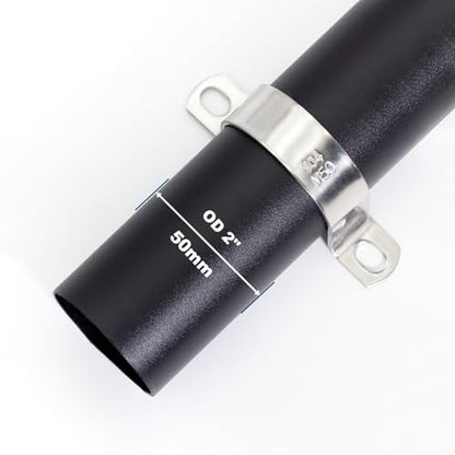 OD 2" Conduit Clamp 304 SS Pipe Support U Bracket, Tube Clamp for Cable/Water Pipe/Pipe, Heavy Duty Pipe Clamps | OD 2" | 6 pcs - size: Ø 2"