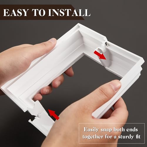 Taiyin 4 Packs Vinyl Post Skirt White PVC Fence Post Skirt,5" X 5" - size: 5" X 5"