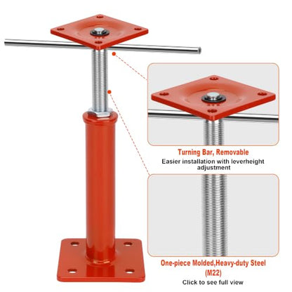 Floor Jacks for House Leveling 4 Pack, 11" - 16" Height Range - size: 11'' - 16'' (4 pcs)
