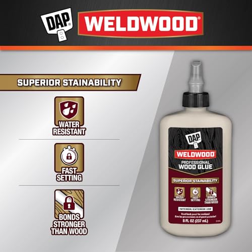 8 Oz. Dap 00480 Tan Weldwood Professional Wood Glue (Pack of 2) - size: 8 Oz (Pack of 2)