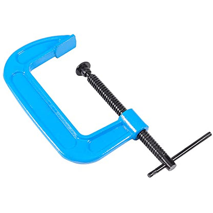 ZOENHOU 4 PCS 6 Inch C Clamps, Heavy Duty Malleable Iron G Clamps with 6 Inch Jaw Opening, C Clamp Brakes Sliding T-Bar Handle 2.5 Inches Throat Depth 2.2lb Each - size: 6 inch
