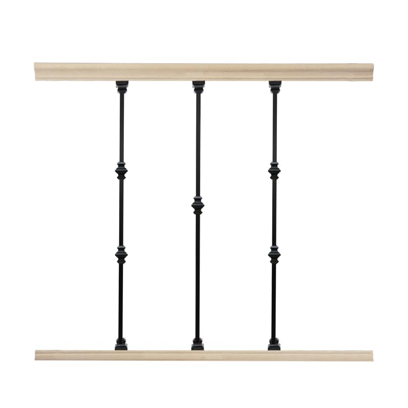 Adjustable Angle Connectors with Satin Black Shoes: 30 Connectors 30 Flat (for Installing 1/2” Metal Balusters) - size: 30 Connectors 30 Flat