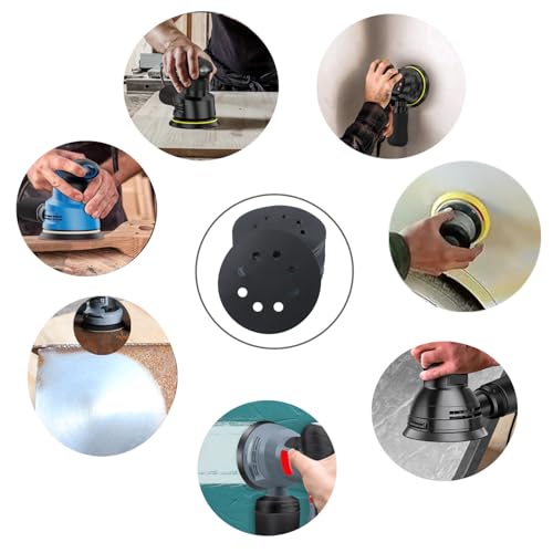 50 Pcs 5 Inch 8 Hole 600 Grit Wet and Dry Sanding Discs, Round Hook and Loop Disc Sandpaper for Random Orbital Sanders - style: 600 Grit