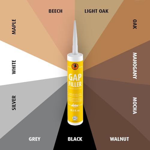 Gap Filler - 310ml (Black) Flexible Filler for Hard Surface Floors - color: Black