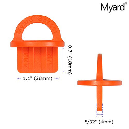 Myard 5/32 Inch Deck Board Jig Spacer Rings, 20 Packs Deck Spacers - size: Orange 5/32" (4mm)