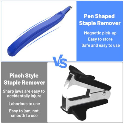 24 Pcs Magnetic Staple Remover Bulk, Stapler Remover Tool, 4 Colors, 6.1"